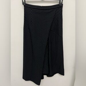 NEW Robert Rodriguez Asymmetric Striped Skirt Pinstripe Business Professional